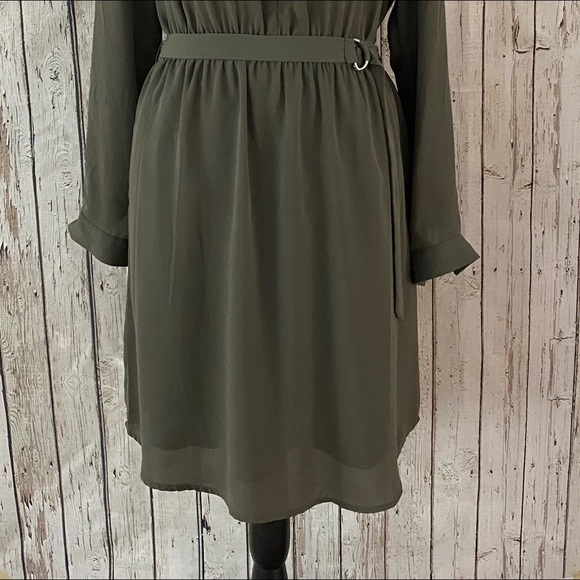NWOT Massimo dress, olive green, pockets! Size M. - Picture 13 of 14